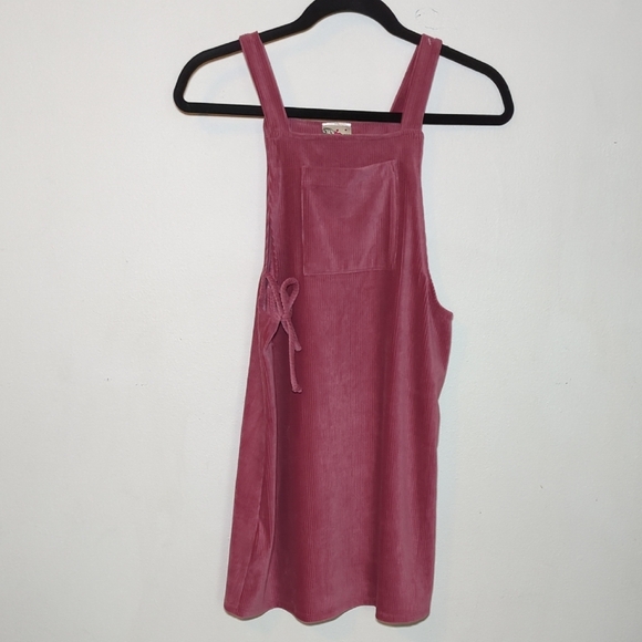 Jenna & Jessie Dark Pink Soft Corduroy Dress Girls Size 12 - Picture 1 of 4